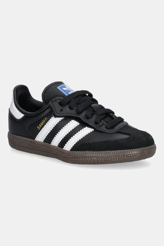 

Кожаные детские кроссовки Samba OG Adidas Originals, черный