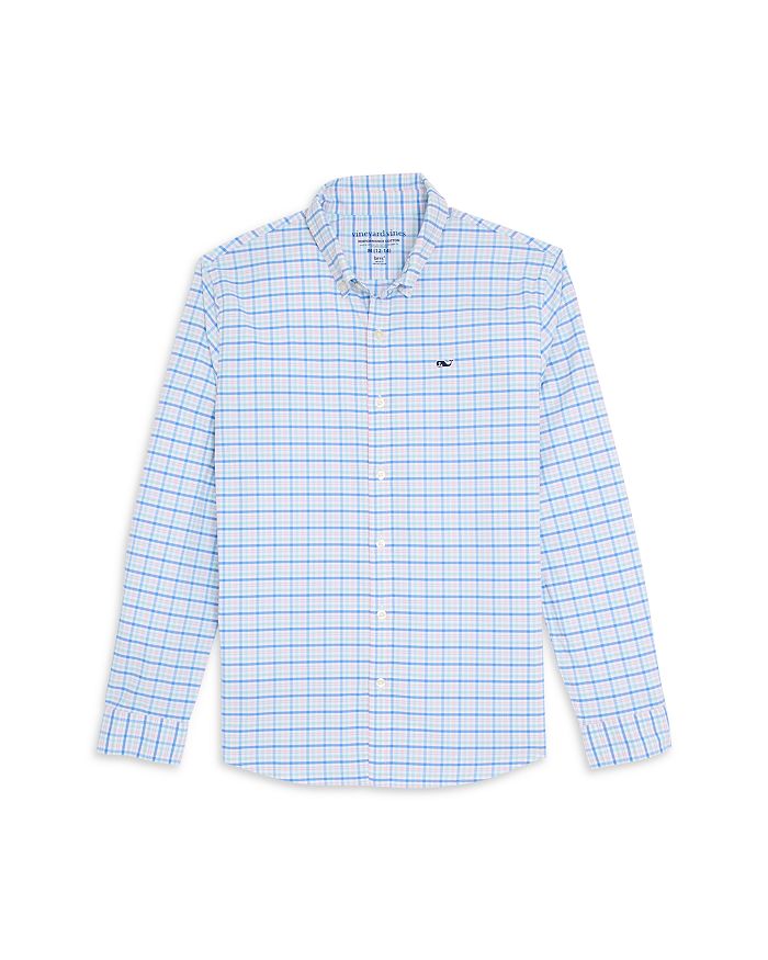 

Мальчиковая рубашка Moorings Tattersall на пуговицах - для старших детей Vineyard Vines, розовый