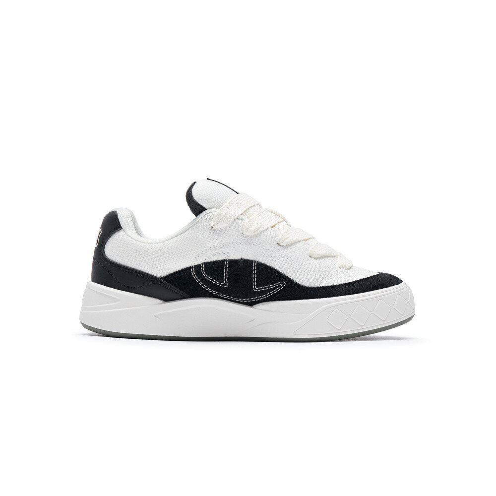 Кроссовки Champion Campus Skateboarding Shoes Unisex Low-top Black/White, черный/белый — фото 2