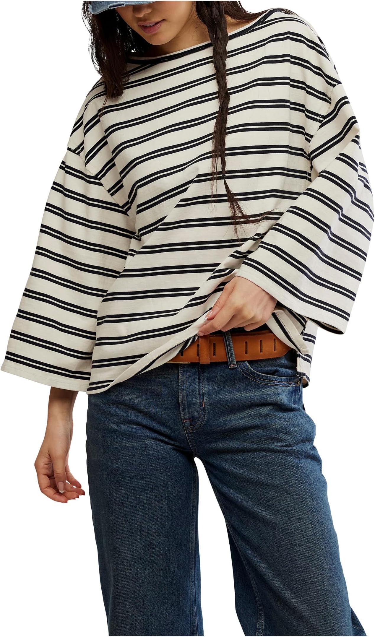 

Футболка Free People We The Free C'est La Vie Tee, Black Combo