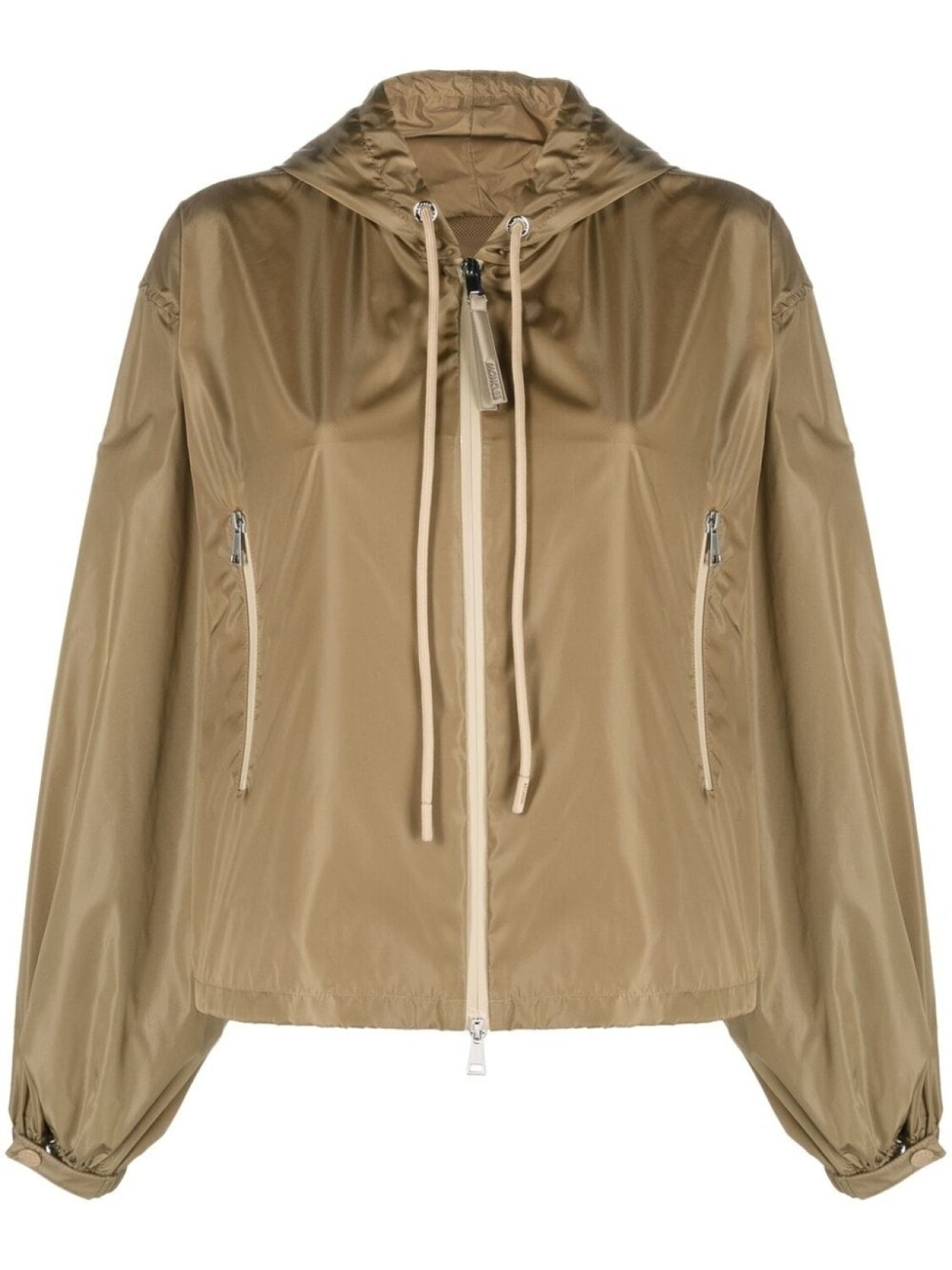 

Moncler куртка Vernois с капюшоном и логотипом, коричневый