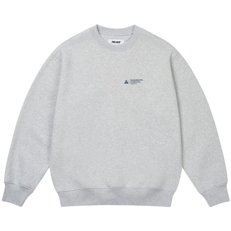 

Свитер Palace Shop Locator Crew, Grey Marl