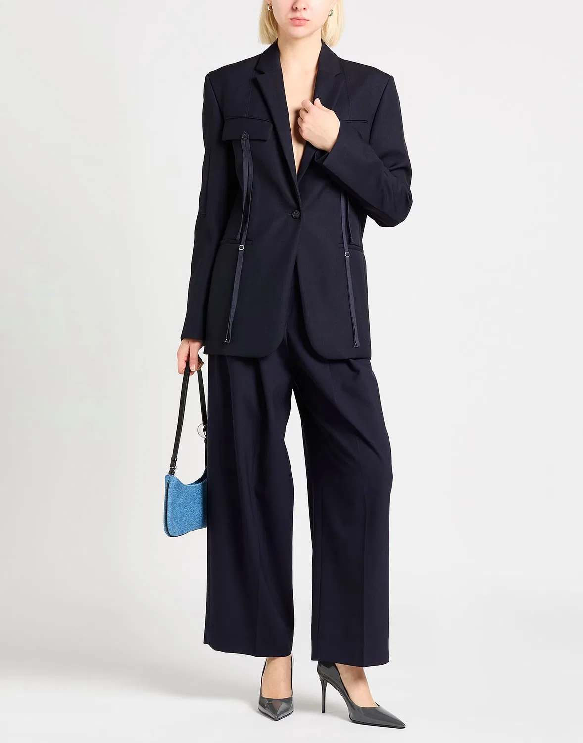 Блейзер LE PAPIER JACQUEMUS синий — фото 2