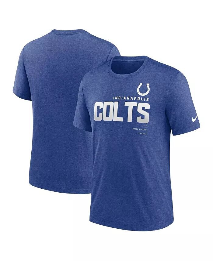 

Мужская футболка Heather Royal Indianapolis Colts Team Tri-Blend Nike