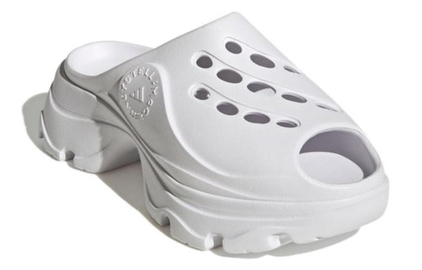 Тапочки stella mccartney x clog 'triple white' Adidas, белый — фото 4