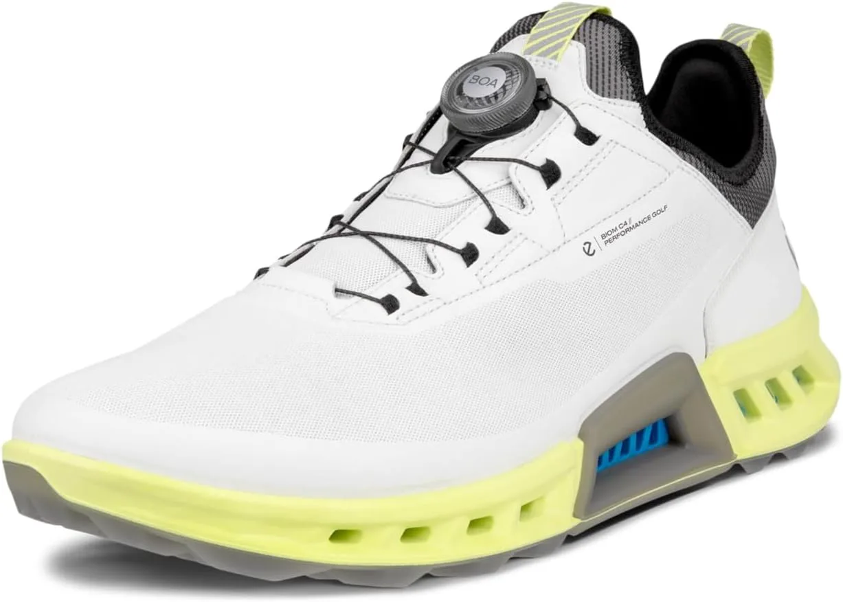 Мужские кроссовки ECCO Biom C4 Boa Gore-Tex водонепроницаемые, белый/желтый — фото 2
