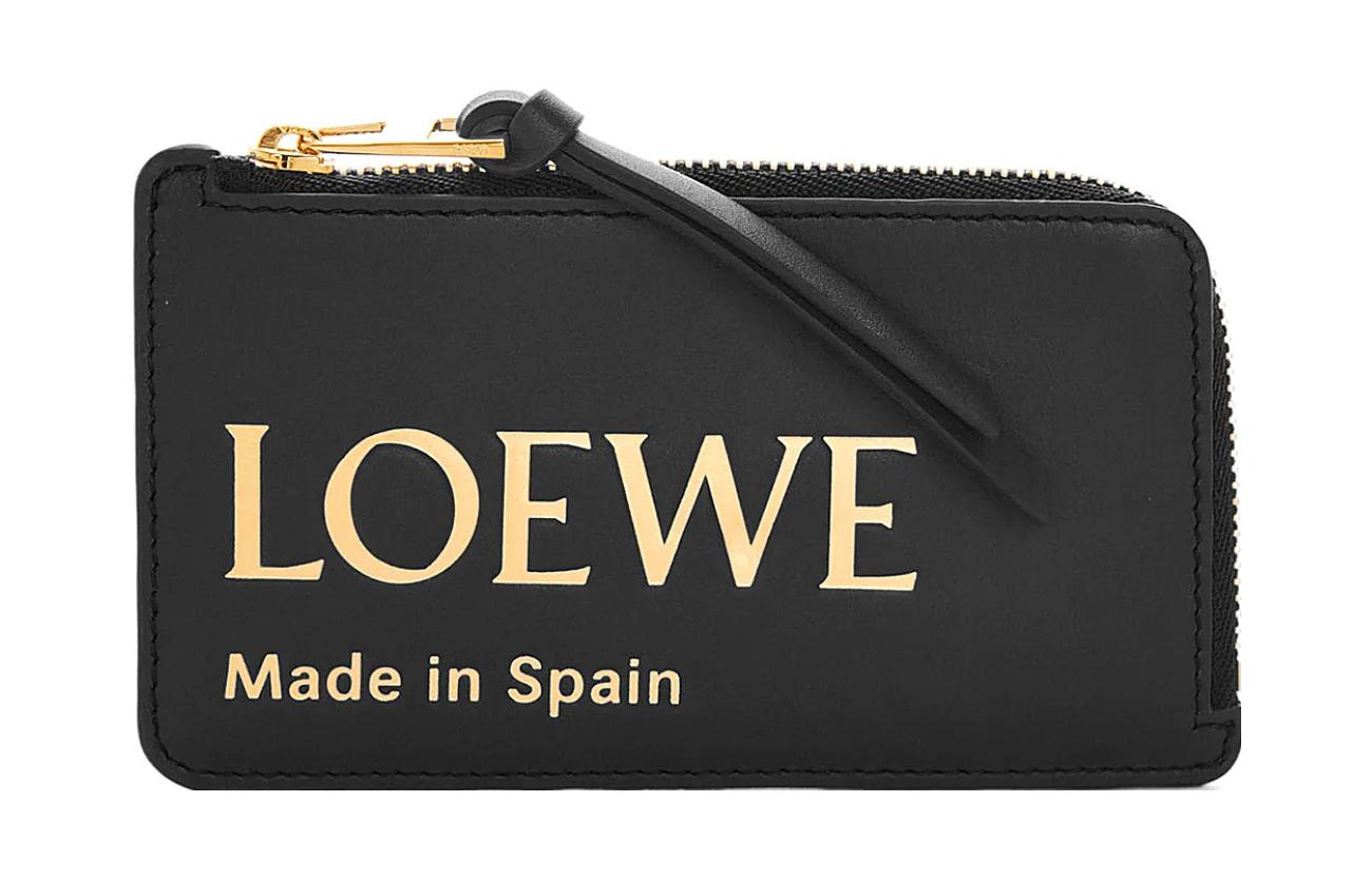 

LOEWE Женский картхолдер из кожи наппа черный