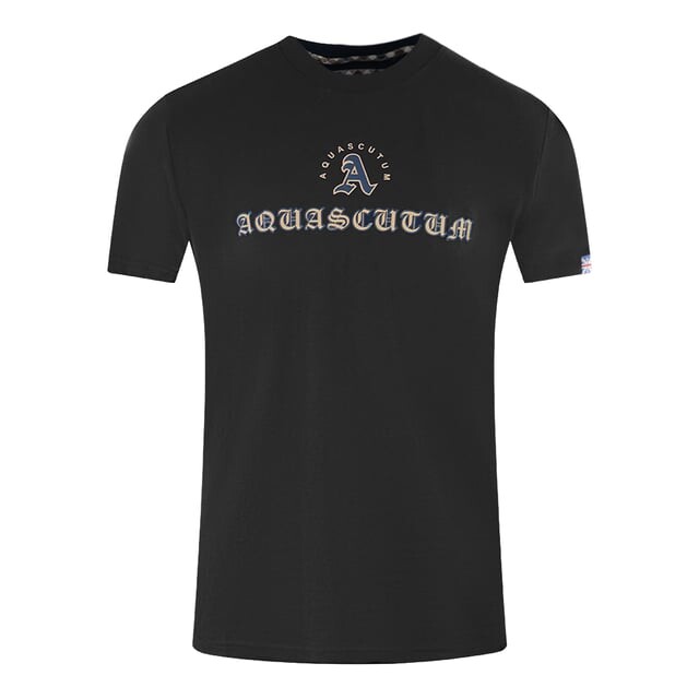 

Футболка с логотипом Aquascutum, черный