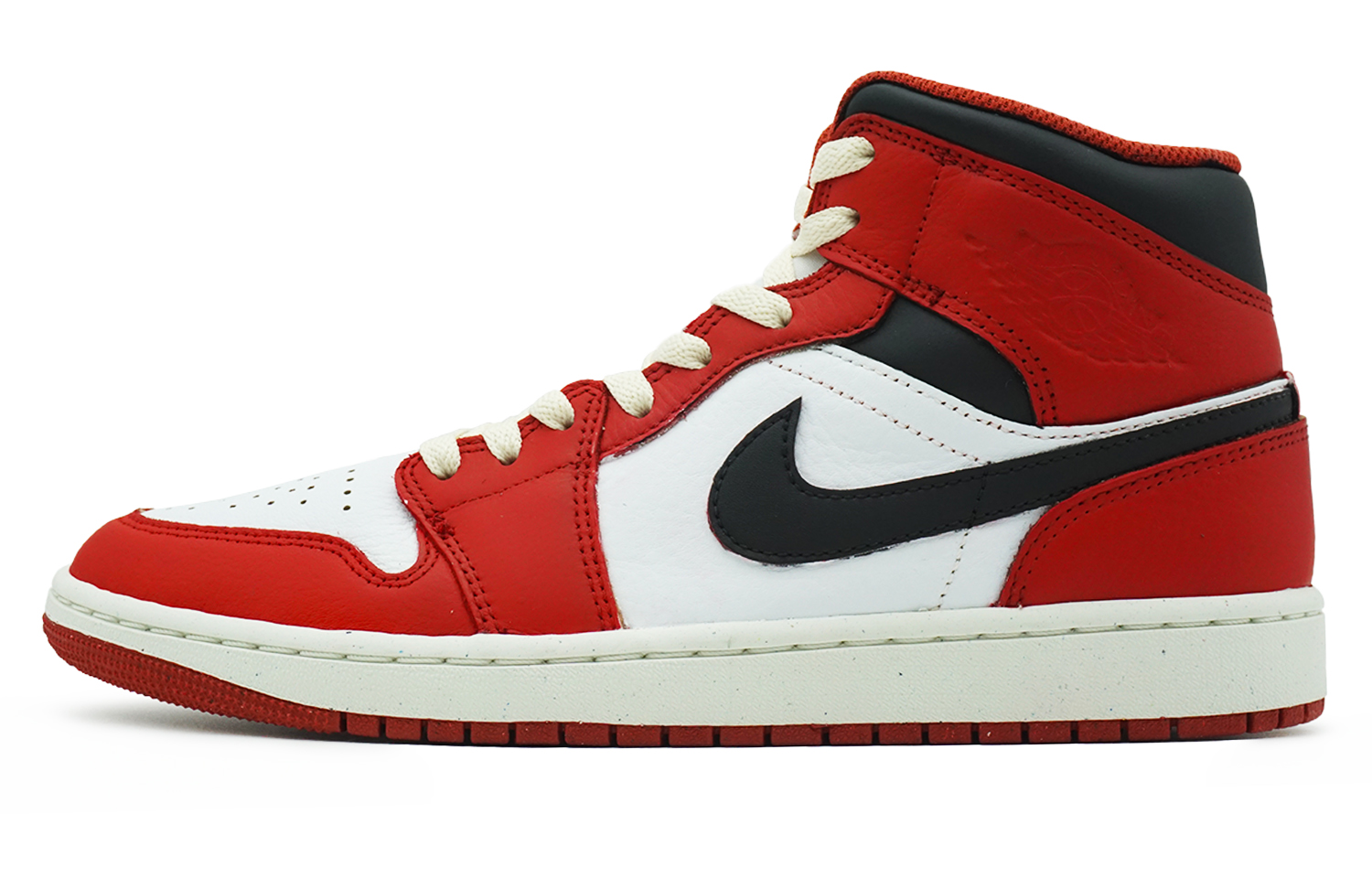 

Jordan Баскетбольные кроссовки Air 1 Mid-Top Vintage, мужские, красные, белые, черные