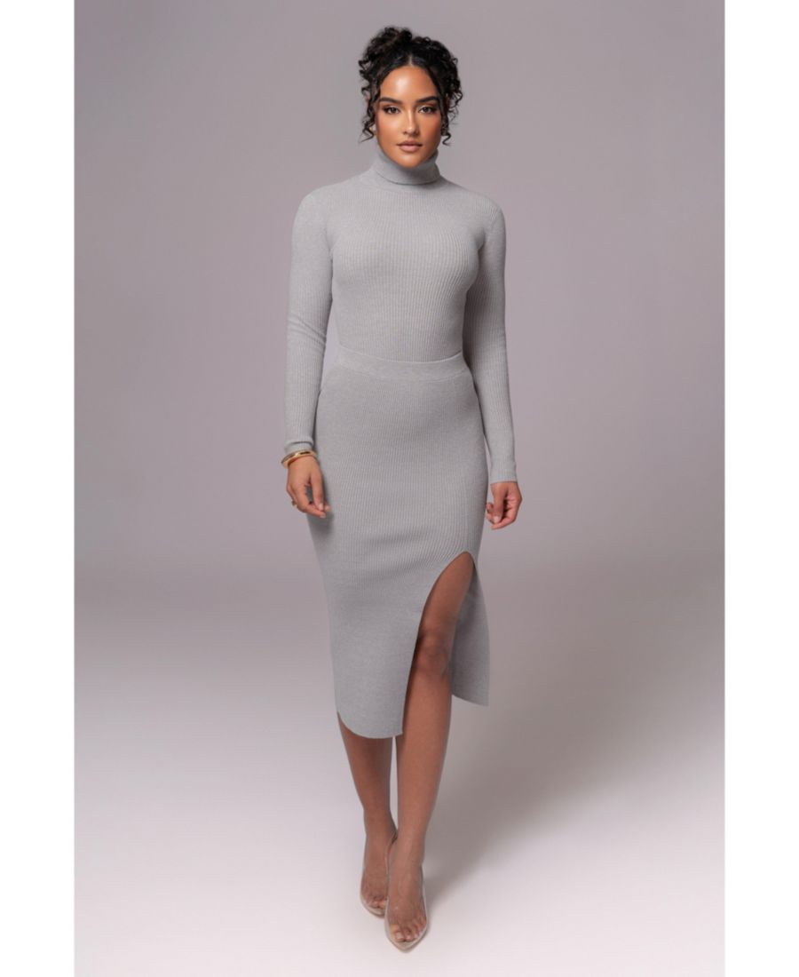 

Женская серая вязаная юбка Кардинал JLUXLABEL, Heather