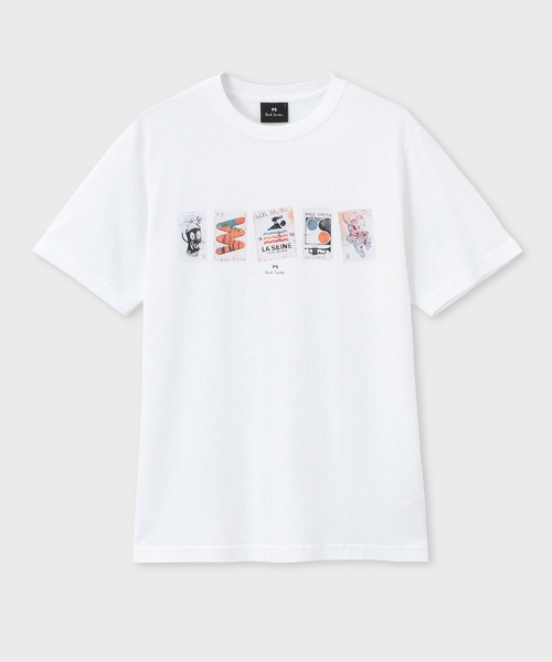 

PS Paul Smith Футболка с коротким рукавом, принт «Stamp», Paul Smith, белый