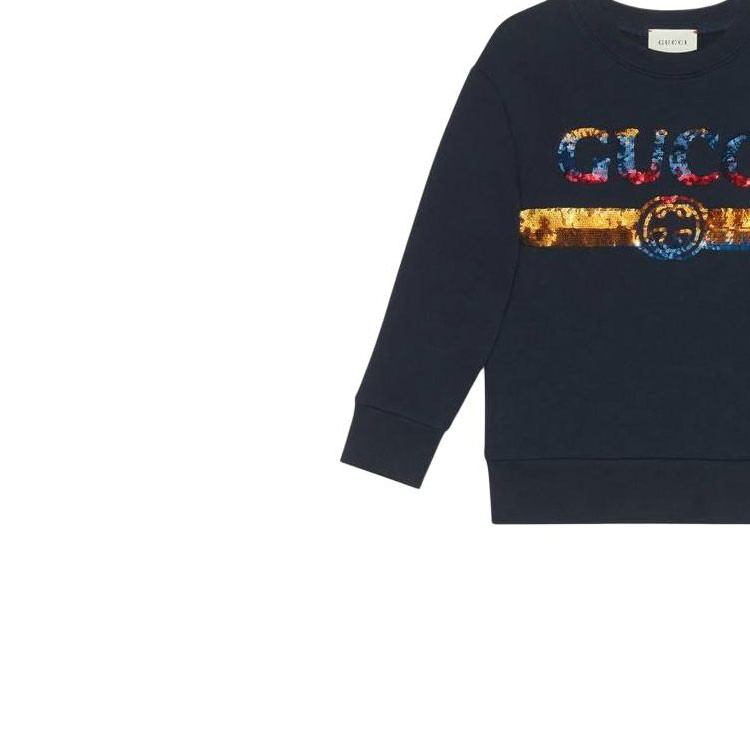 Детская толстовка Gucci, темно-синий — фото 3