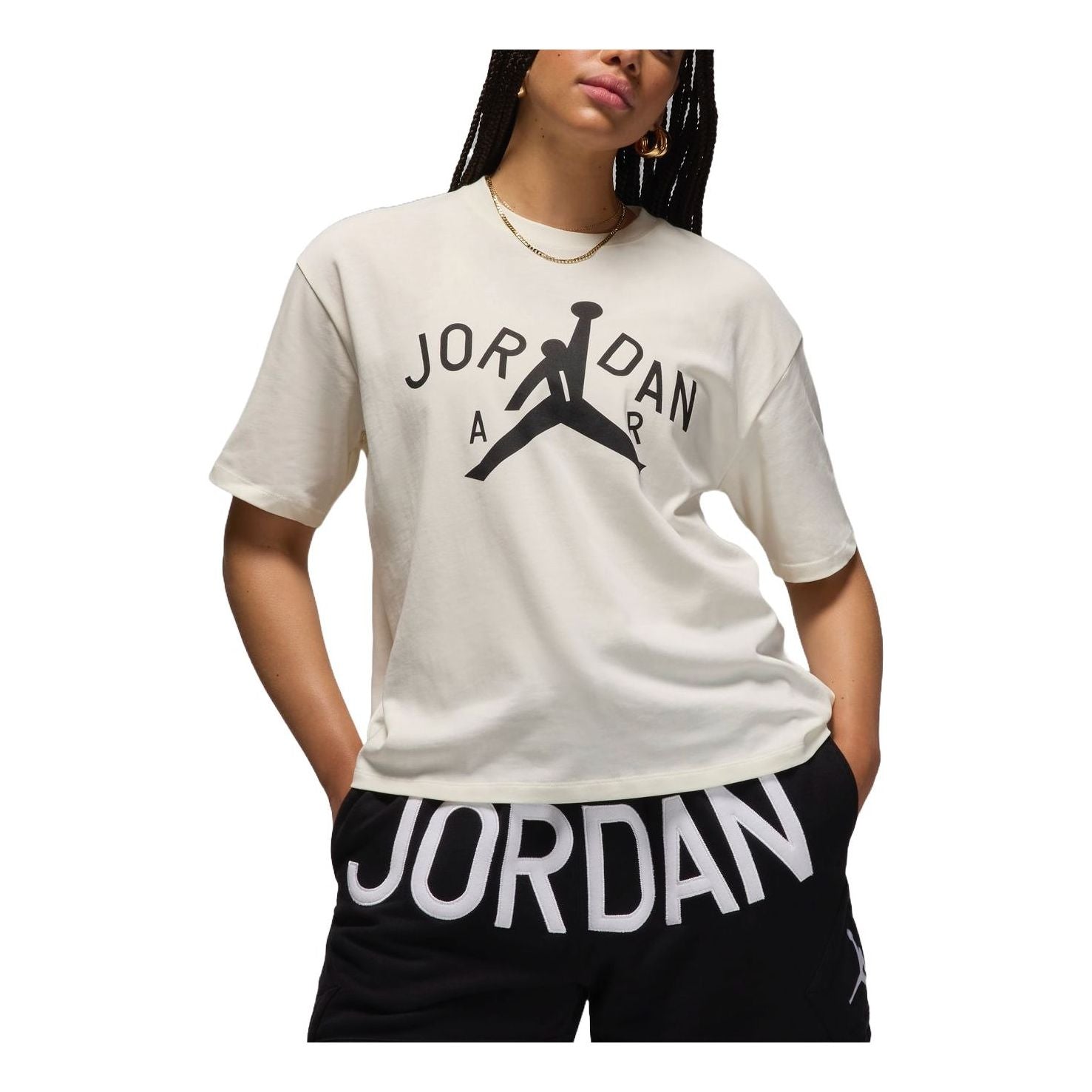 

Футболка Air Jordan x Nina Chanel Abney T-shirt Asia Sizing 'Sail'