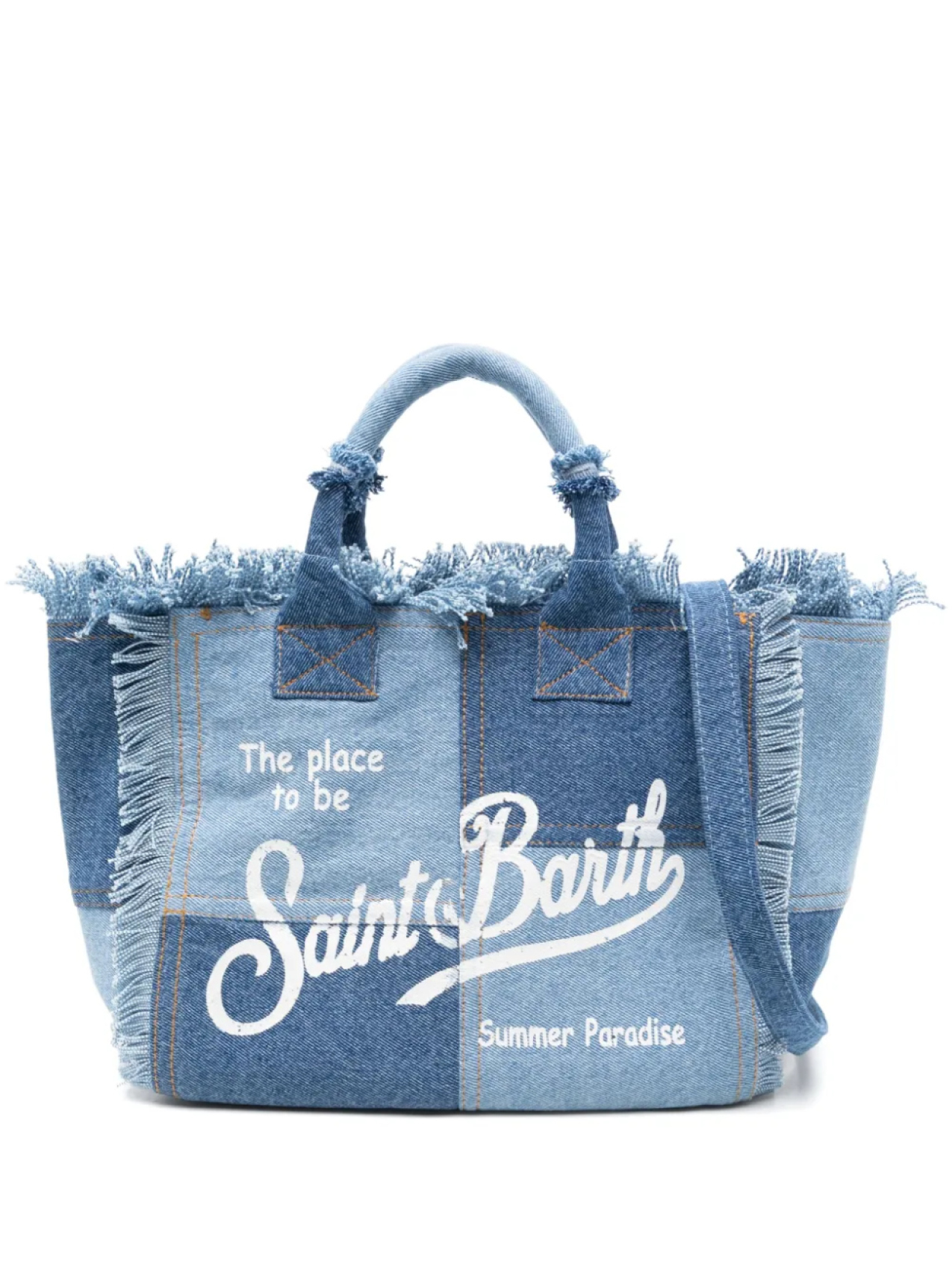 

MC2 Saint Barth сумка-тоут Colette в технике пэчворк, синий