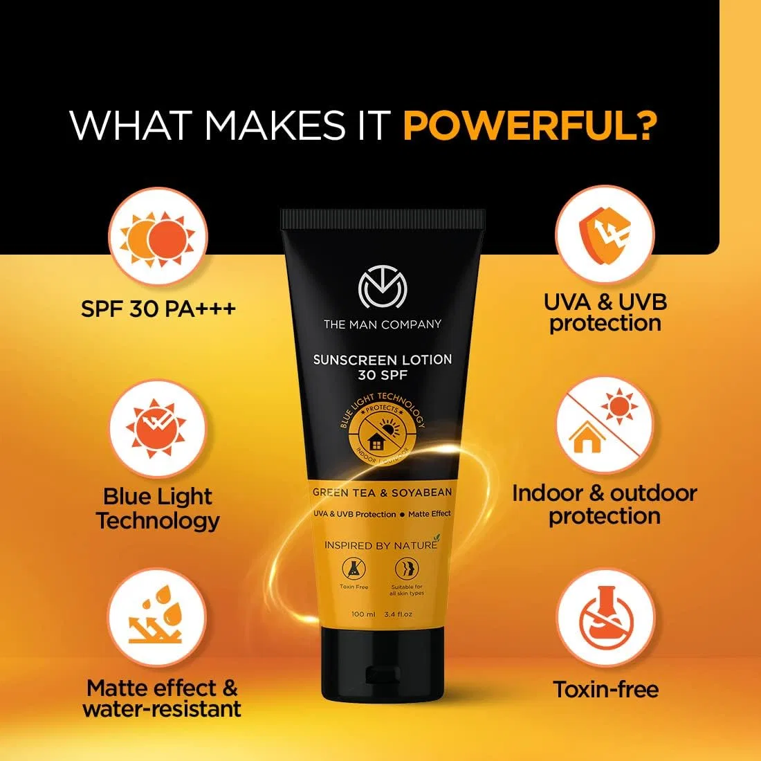 Солнцезащитный лосьон с SPF 30 The Man Company, 100 мл — фото 3