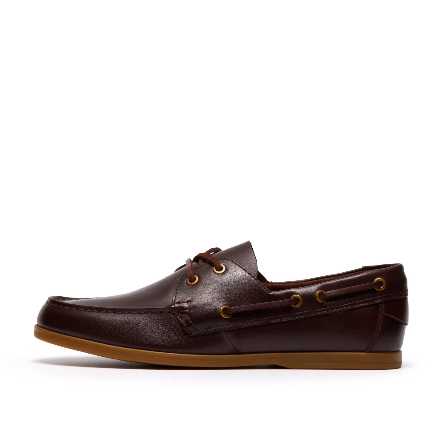 Кожаные лодочные туфли Clarks Charmouth Lace, коричневый — фото 2