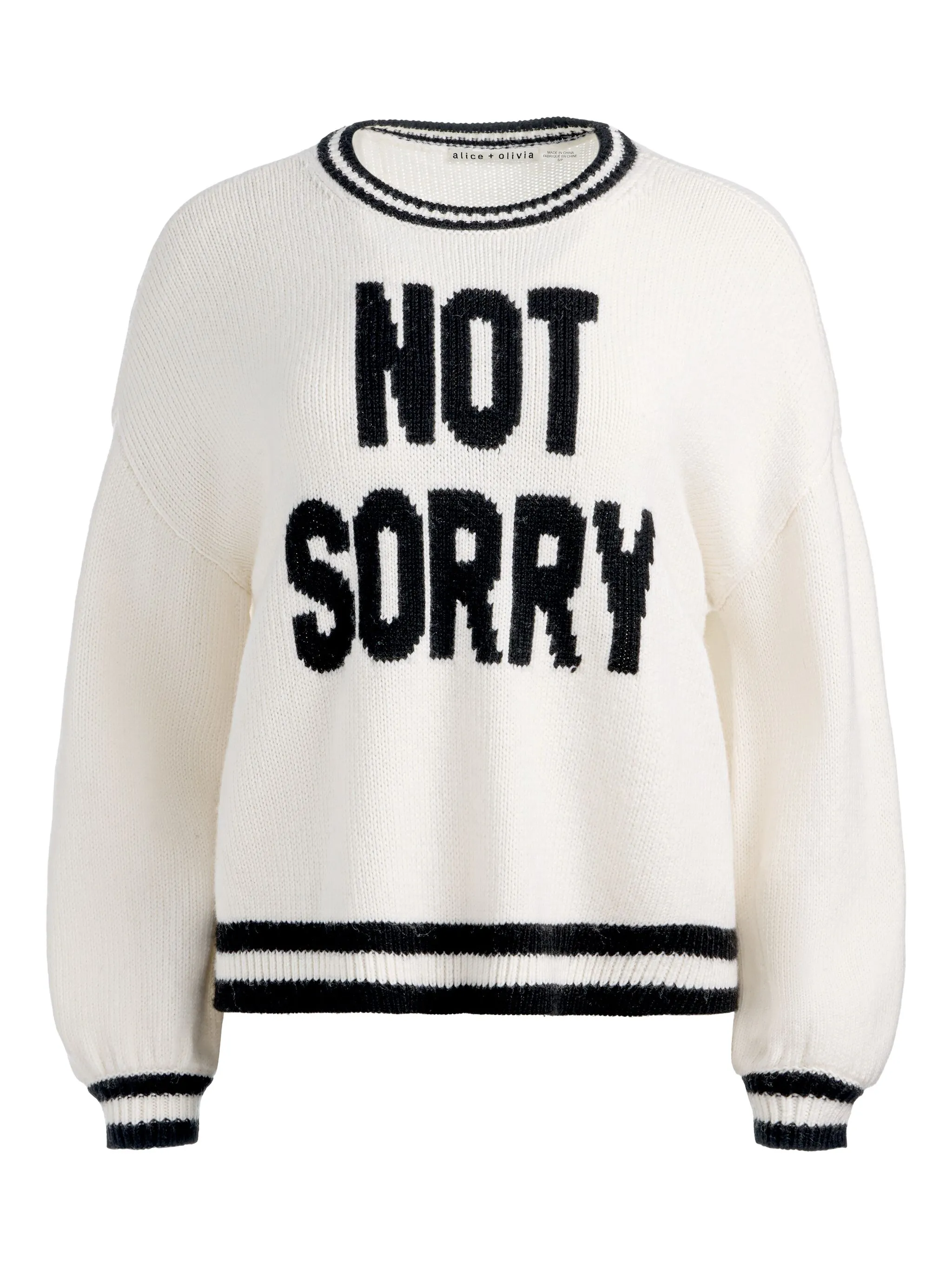 

Свитер Ogden Not Sorry Alice + Olivia, белый