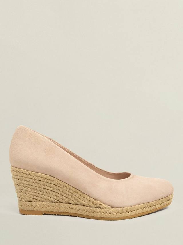 Песочники-эспадрильи Anna из замши Hobbs, Blush Pink