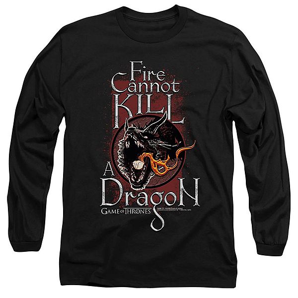 

Футболка с длинным рукавом Game of thrones fire cannot kill a dragon Licensed Character