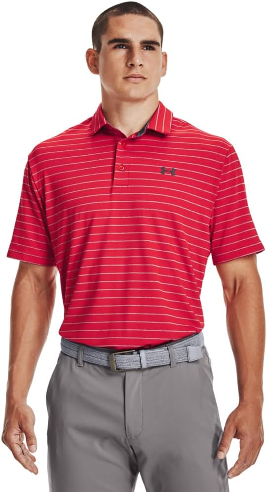

Under Armour мужская поло Playoff Tour Striped, (600) Red/Steel/Pitch Gray, Красный, Under Armour мужская поло Playoff Tour Striped, (600) Red/Steel/Pitch Gray
