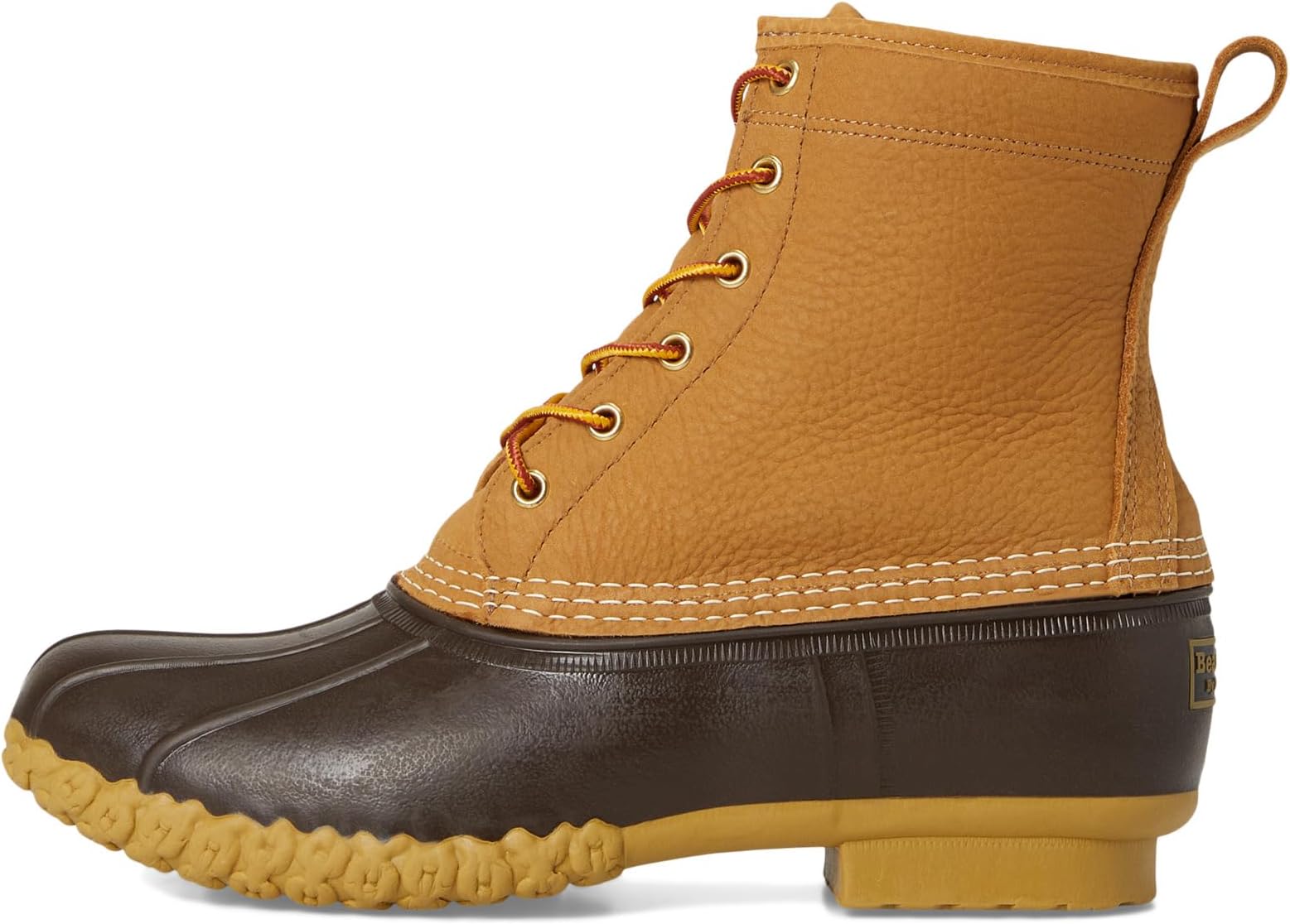 Ботинки L.L.Bean Men's Bean Boots 8" Fleece Lined Insulated, Tan/Bean Boot Brown/Gum/Red Black Plaid — фото 4