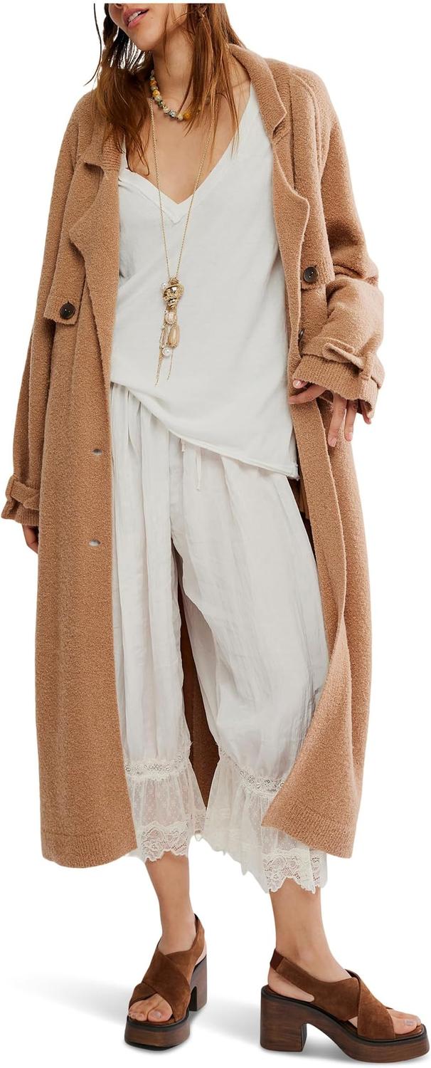 

Свитер Free People Women's We The Free Trespass Maxi Cardi, Morning Sand