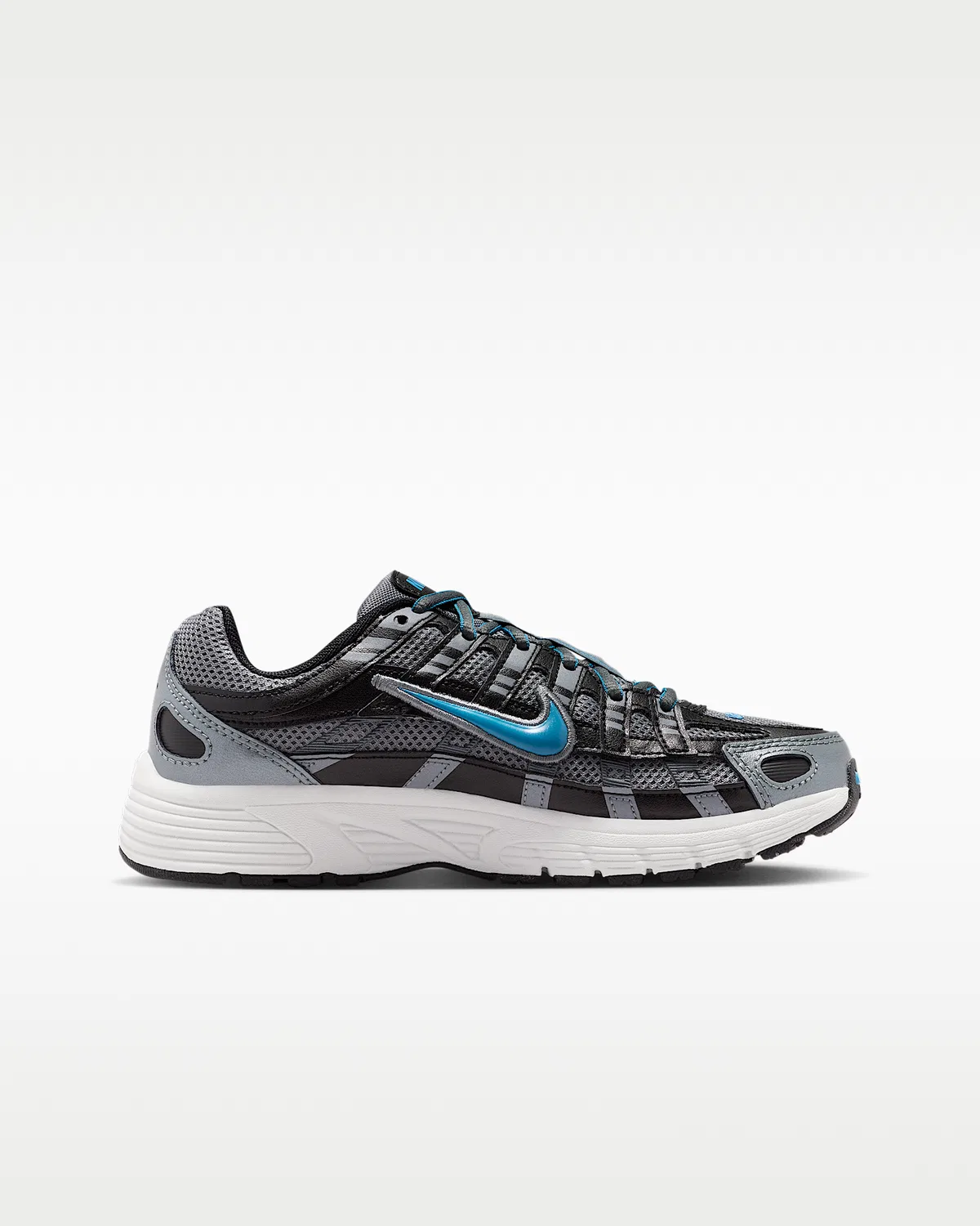 Кроссовки Nike P-6000 для детей, Smoke Grey/Black/Platinum Tint/Dutch Blue — фото 3