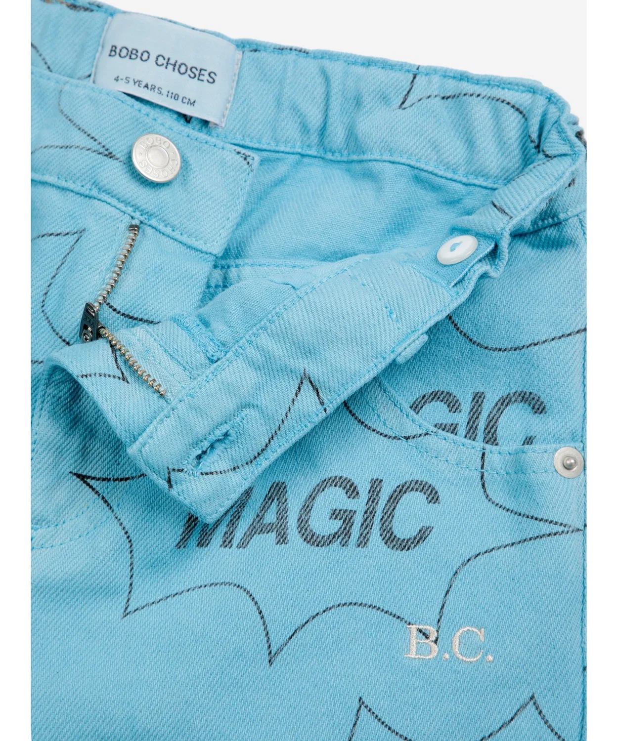 Джинсовые брюки Magic oversize для детей, светло-голубые — фото 4