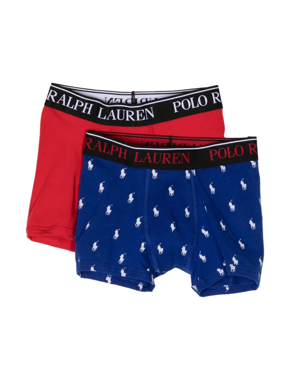 

Комплект из двух боксеров с логотипом Polo Pony POLO RALPH LAUREN KIDS, красный
