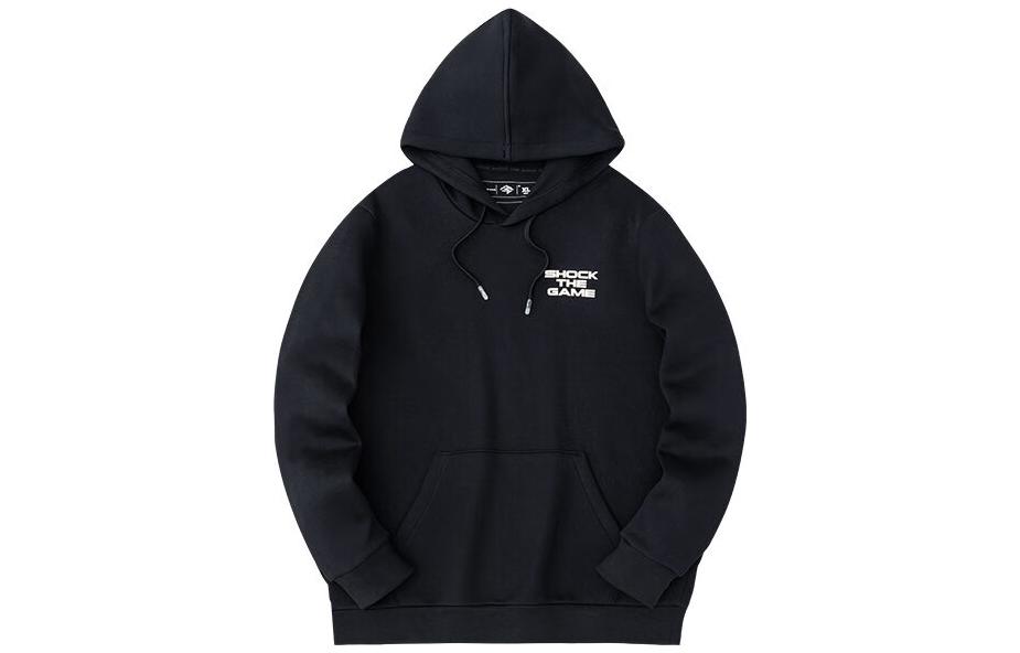 

ANTA Толстовка из баскетбольной коллекции мужская базовая black, Черный, ANTA Толстовка из баскетбольной коллекции мужская базовая black