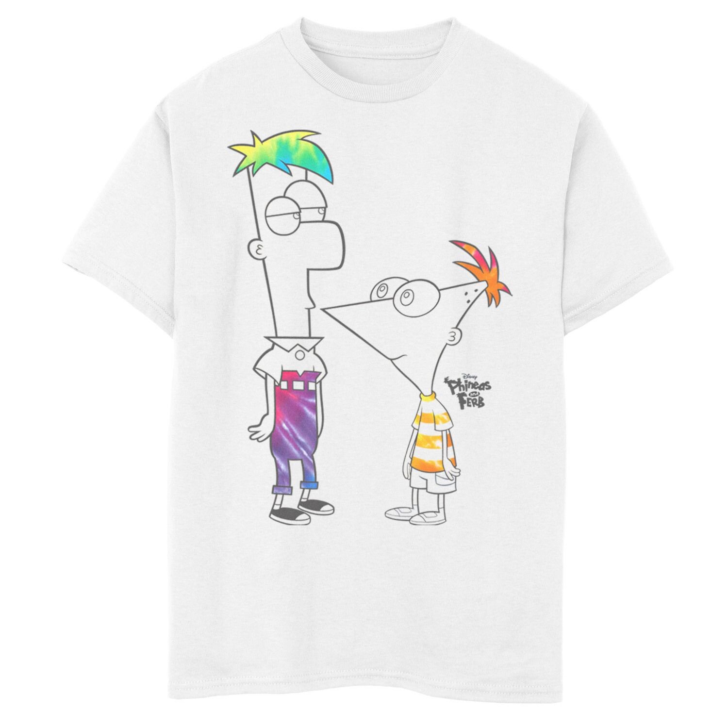 

Футболка с рисунком Disney's Phineas & Ferb для мальчиков 8–20 лет Boys Of Tie Dye Disney