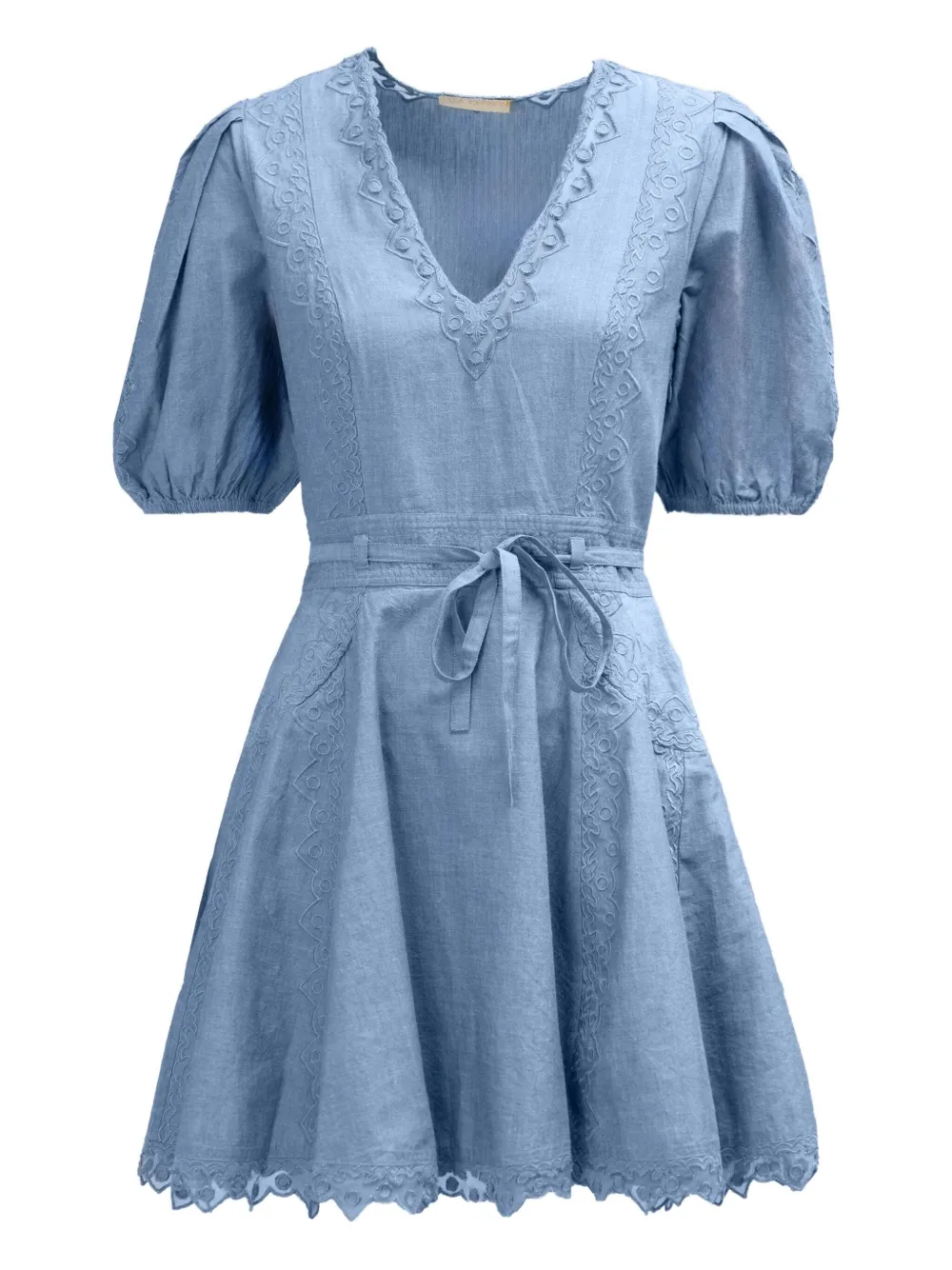 

Платье с пышными рукавами Ulla Johnson, синий