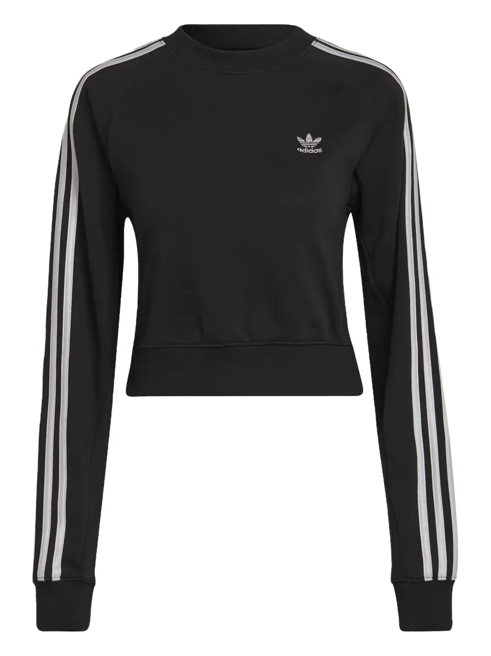 Блестящая толстовка с круглым вырезом Adidas, черный