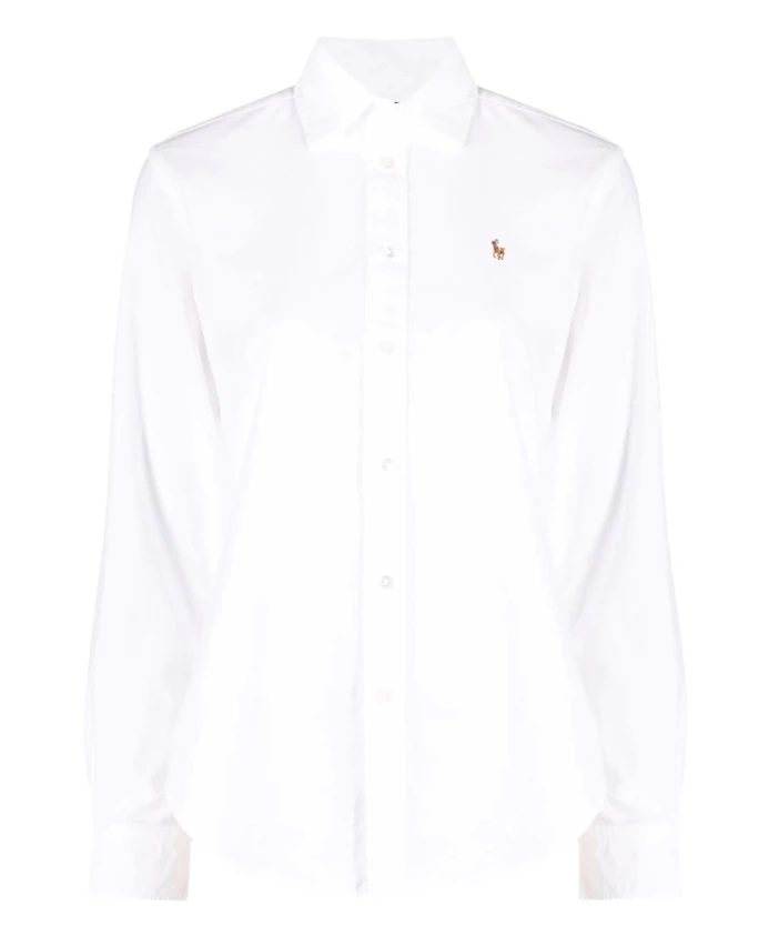 

Белая рубашка на пуговицах Polo Ralph Lauren, белый