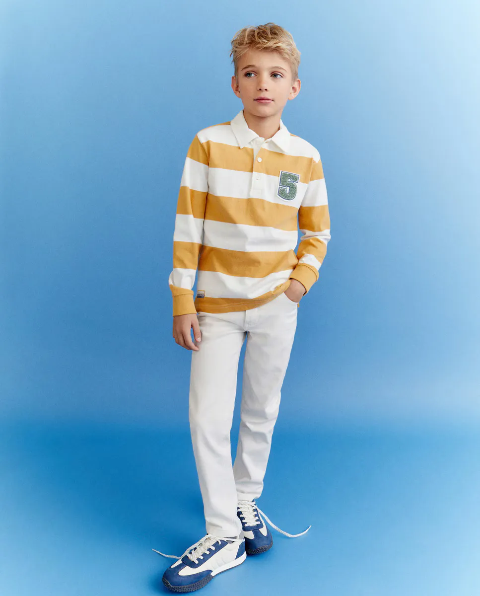 

Рубашка-поло с длинными рукавами для мальчика Kids El Corte Inglés, желтый