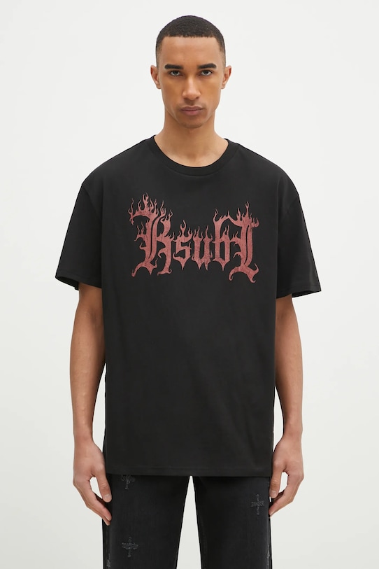 

Хлопковая футболка Fuego Biggie Ksubi, черный