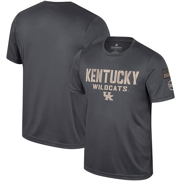 

Мужская футболка charcoal kentucky wildcats oht military appreciation Colosseum