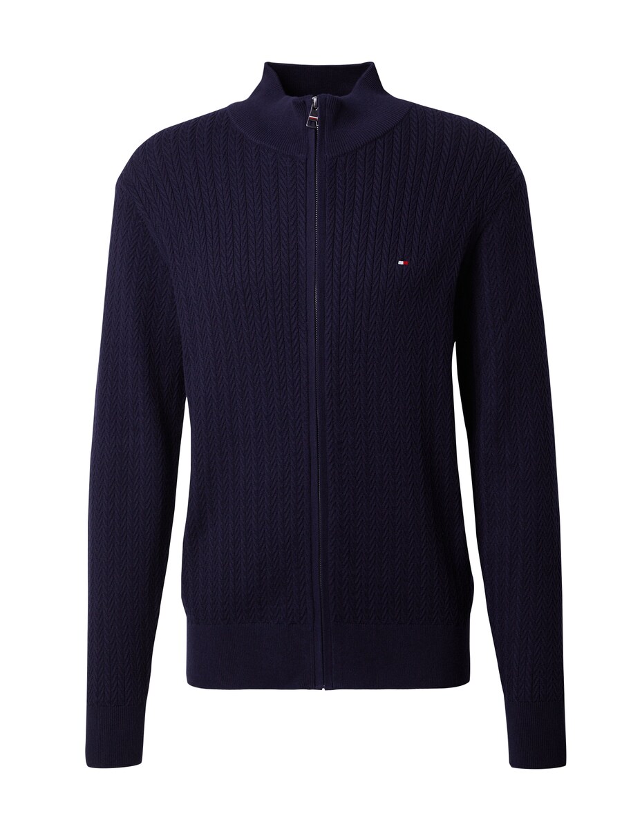 

Вязаный кардиган TOMMY HILFIGER Knit Cardigan Herringbone, темно-синий