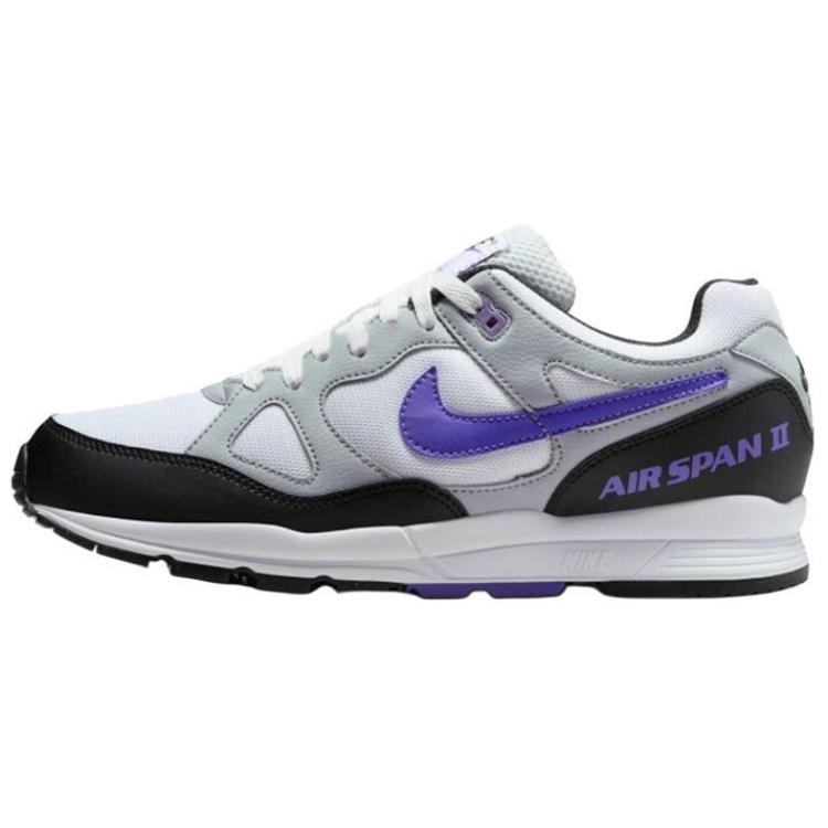 

Nike Air Span 2, нескользящие, износостойкие, низкие повседневные туфли, мужские, цвет: черный, белый, фиолетовый