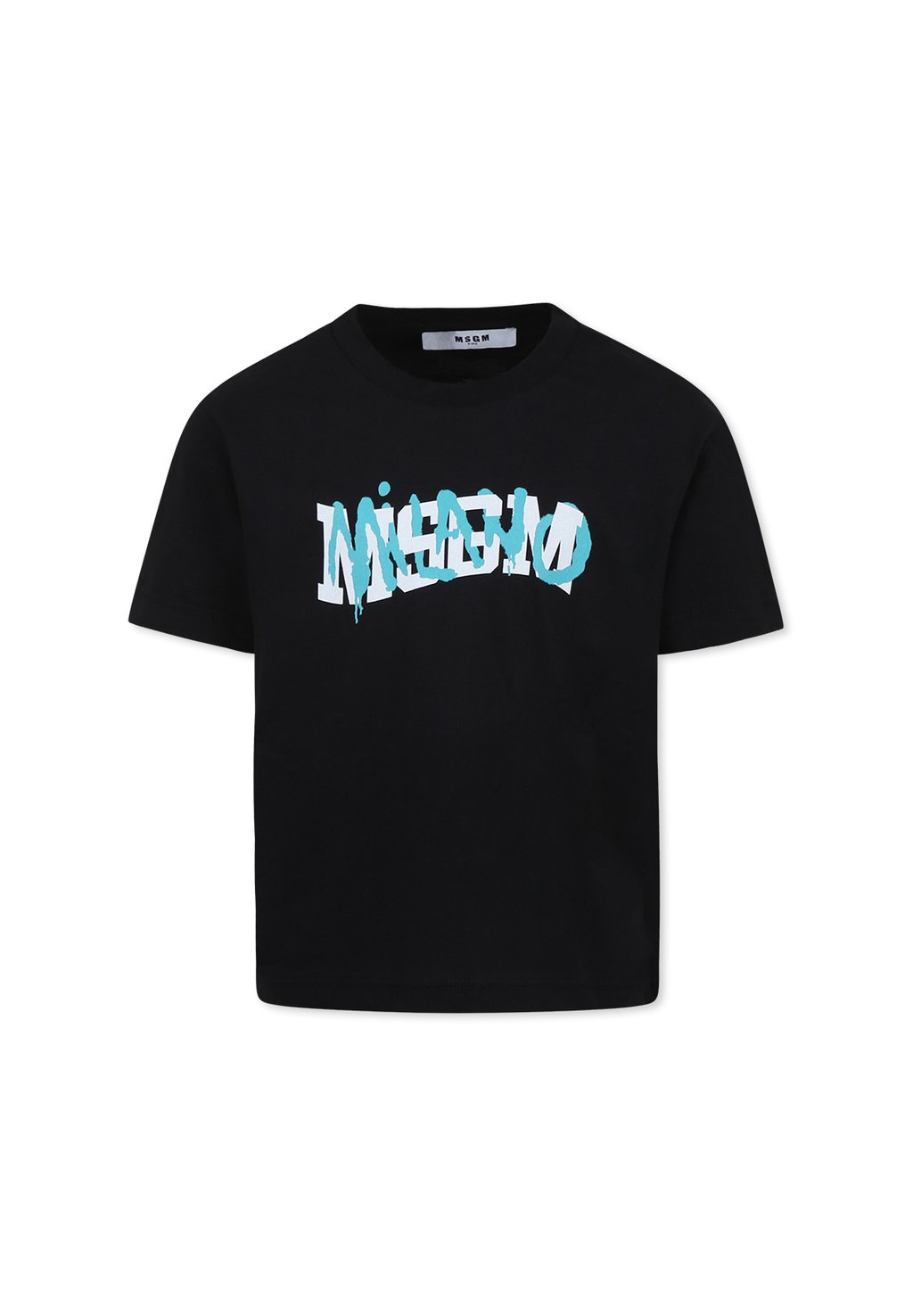 

Футболка с принтом A MANICA CORTA MSGM, черный