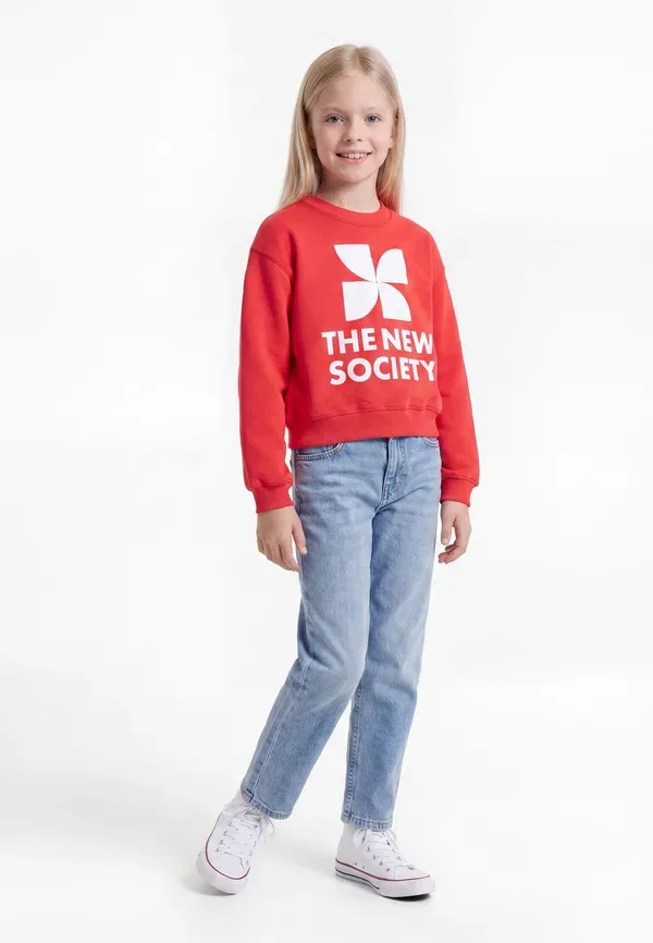 Толстовка The New Society, тюльпаново-красный