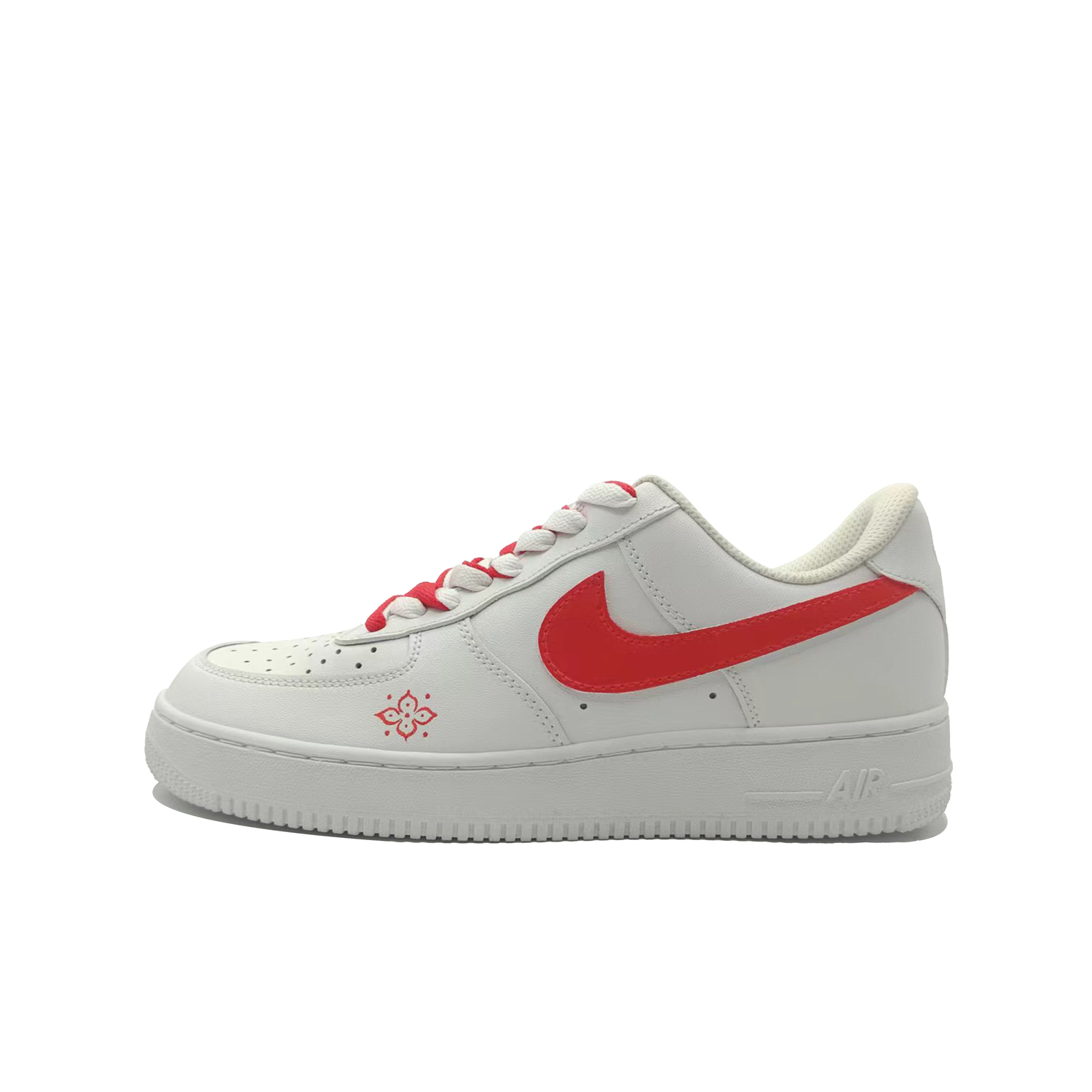 

Кроссовки Nike Air Force 1 CNY Collection Meizu устойчивые к износу на платформе унисекс бело-красные, цвет White Red