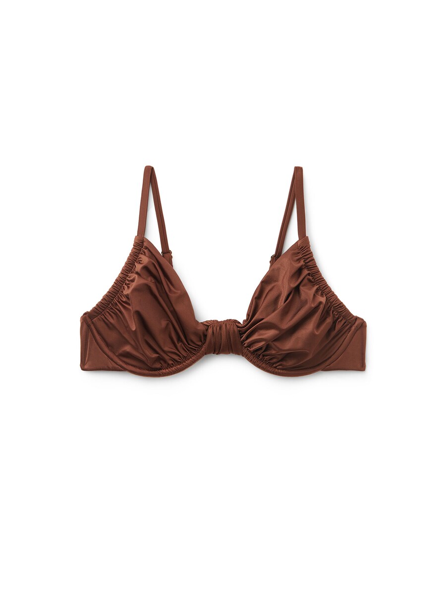 

Верх бикини на косточках CALZEDONIA T-shirt Bikini Top, коричневый