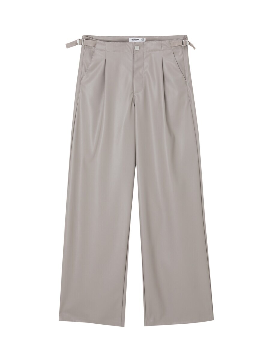 

Брюки Pull&Bear Wide leg Pleat-Front Pants, цвет Lavender