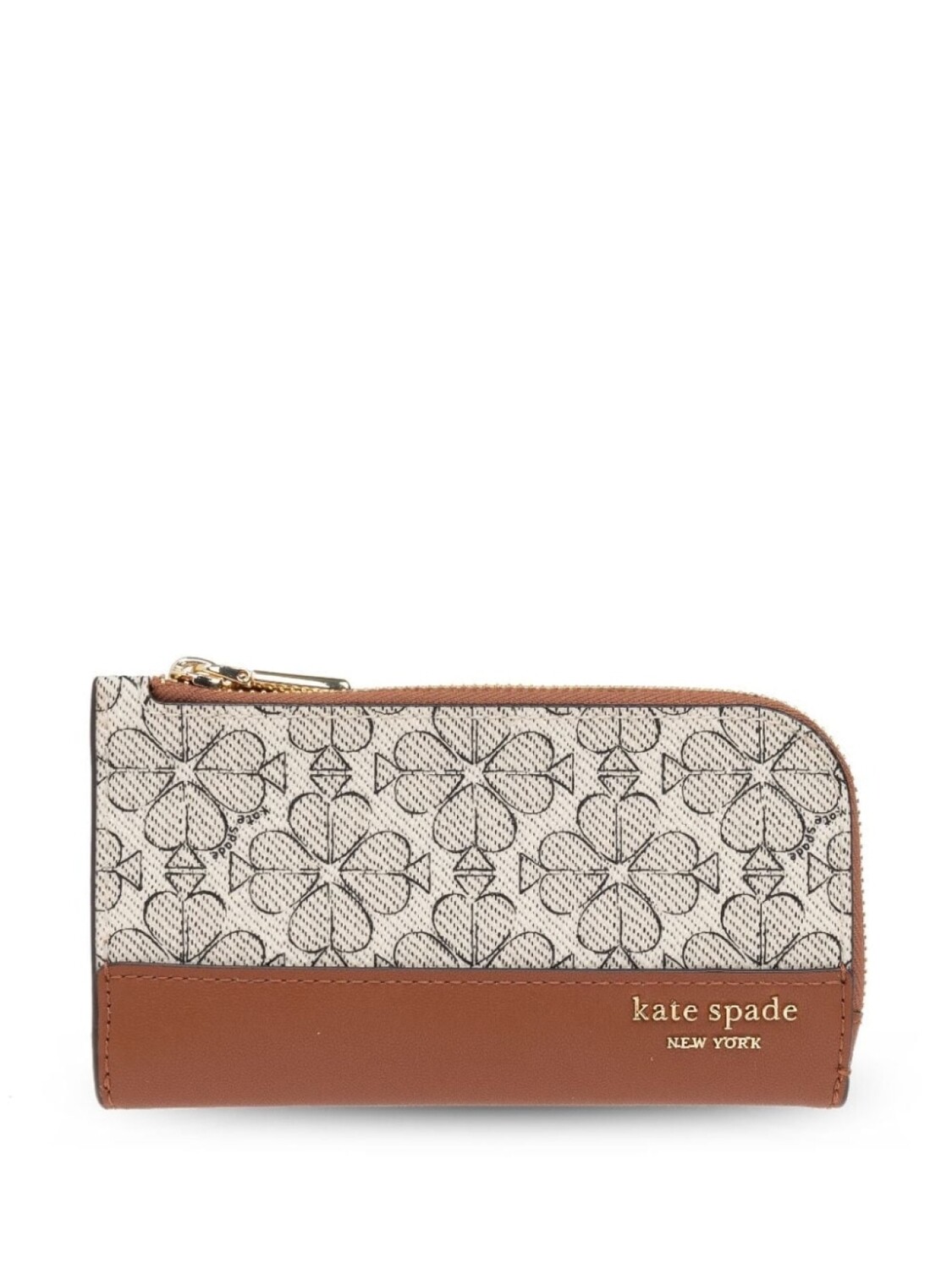 

Kate Spade кожаный кошелек с двойным сложением, нейтральный цвет