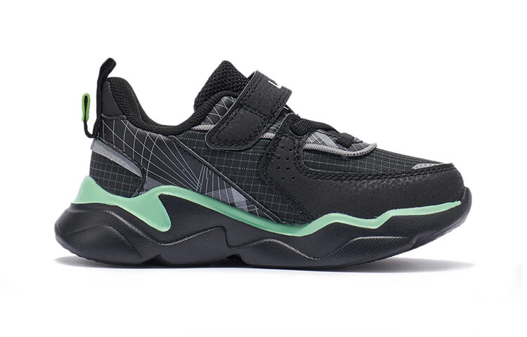 Кроссовки LINING YOUNG Kids Lifestyle Shoes PS Low-top Black — фото 2