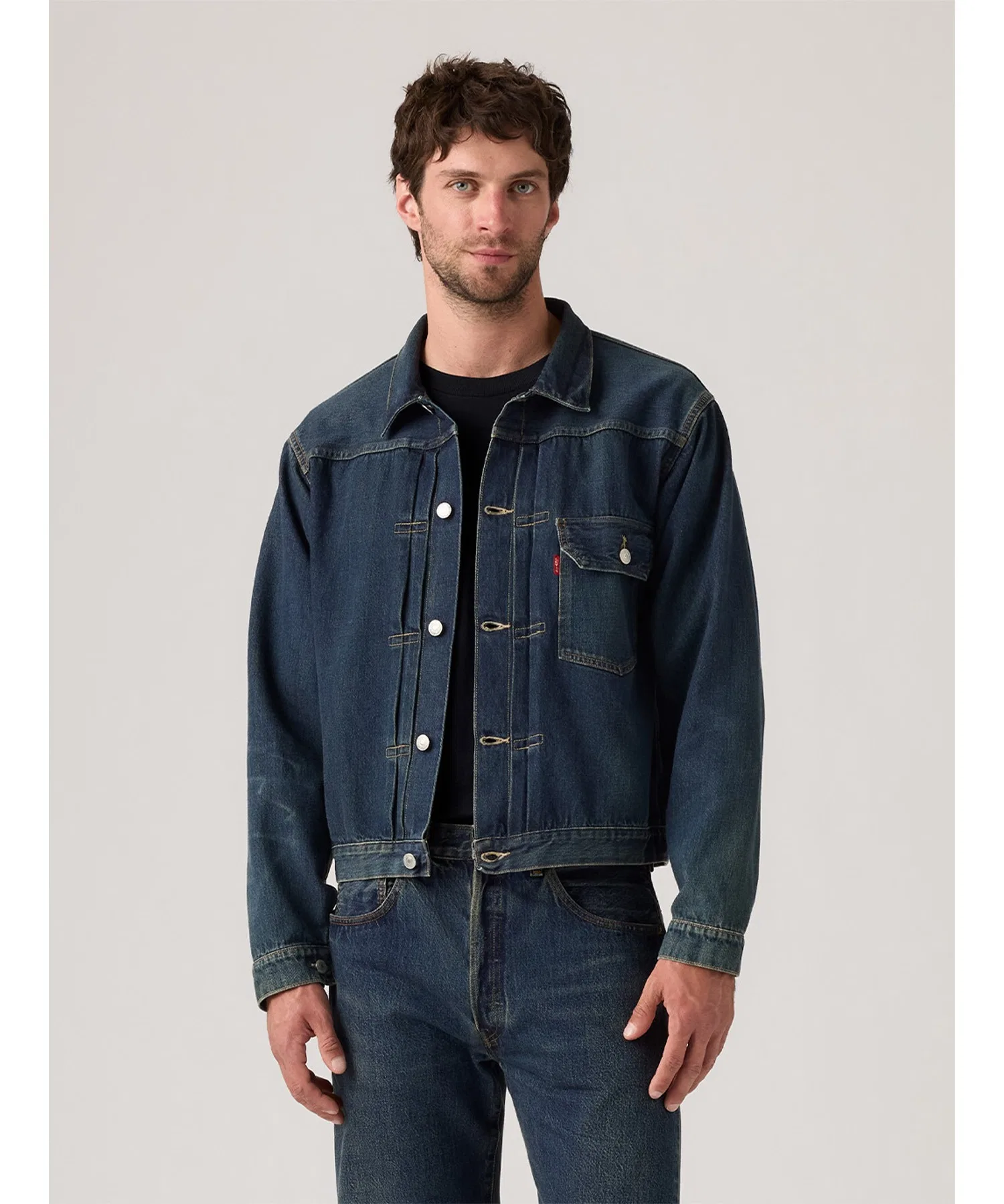 Levi's/Levi's LEVI'S(R) ВИНТАЖНАЯ ОДЕЖДА 1936 ТИПА I Куртка-тракер, размер Medium, цвет индиго