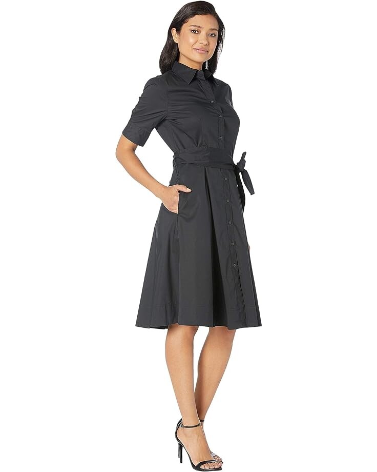 Платье LAUREN Ralph Lauren Cotton-Blend Shirtdress, цвет Polo Black — фото 3