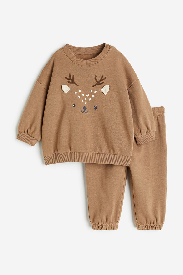 

Комплект из двух толстовок H&M, коричневый