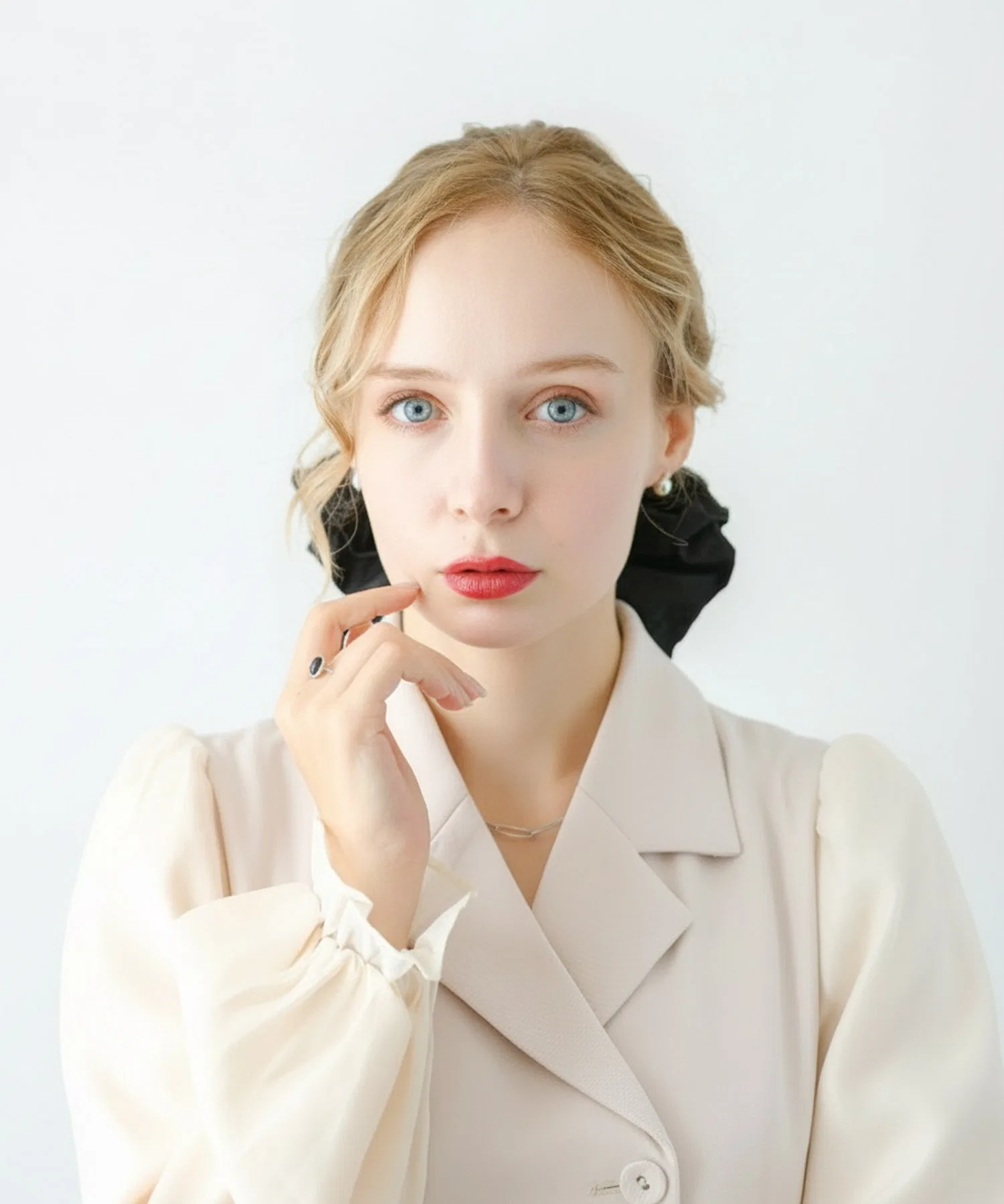 Большой шуш бренда Lady Rora, цвет хаки — фото 2